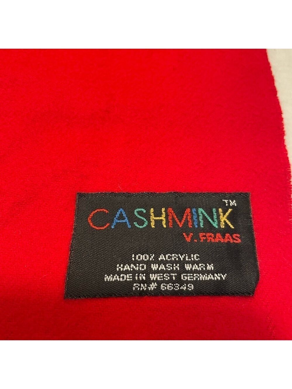 Cashmink Scarf in Bold Red - Picture 2 of 2